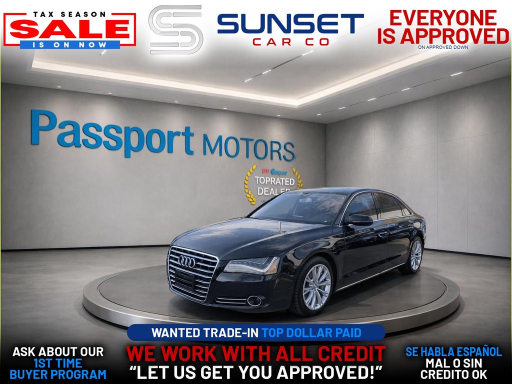 2012 AUDI A8 L for sale in COSTA MESA