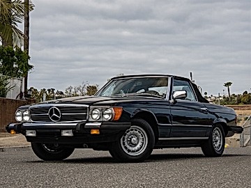 BLACK, 1985 MERCEDES-BENZ 380SL Image 